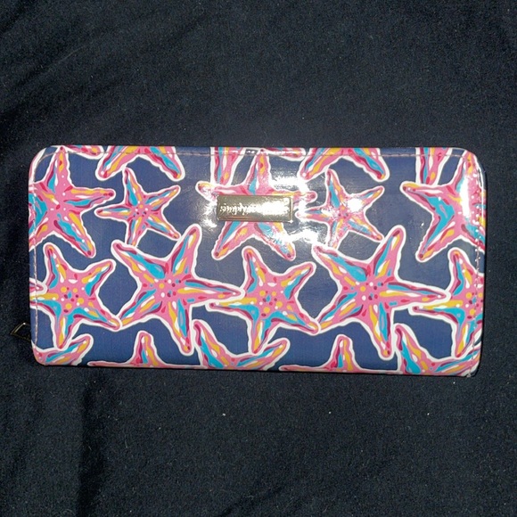 Simply southern pink starfish with navy blue background wallet in GUC - Picture 6 of 8